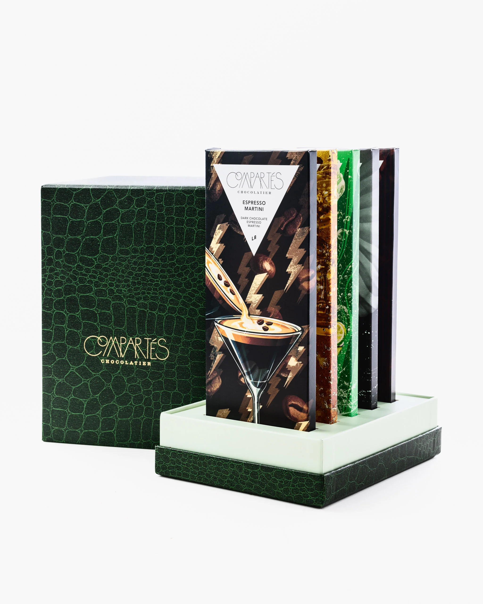 Boozy Chocolate Gift Box - 5 Boozy Chocolate Bars | Compartes Chocolatier
