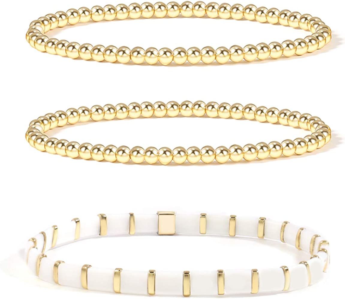 Hematite Bracelet for Women Fashion Stretch Bracelets Promise Bracelet for Couples Multicolor Bra... | Amazon (US)