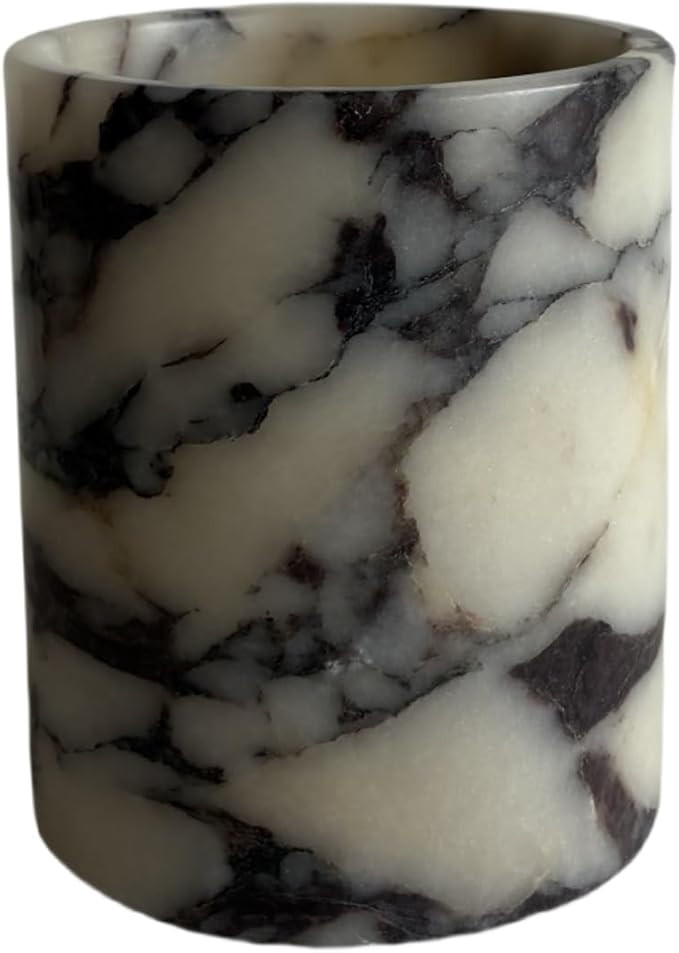 Handmand Natural Marble with Holes Stone Vintage Kitchen Utensil Holder - 5.1" D X 6.3" H Kitchen... | Amazon (US)