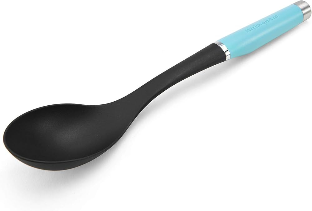 KitchenAid Gourmet Nylon Basting Spoon, One Size, Matte Aqua Sky | Amazon (US)