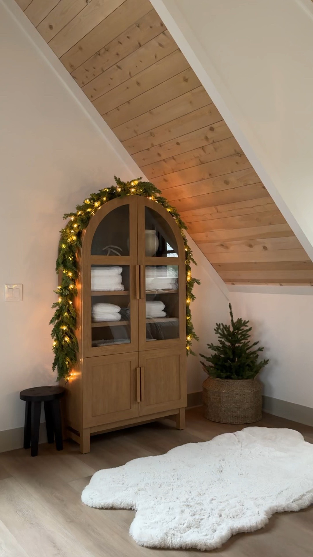 This arched cabinet from Walmart is the perfect fit for the space to keep all of our essentials for our gas like extra supplies and linens


#LTKWatchNow #LTKHoliday #LTKHome