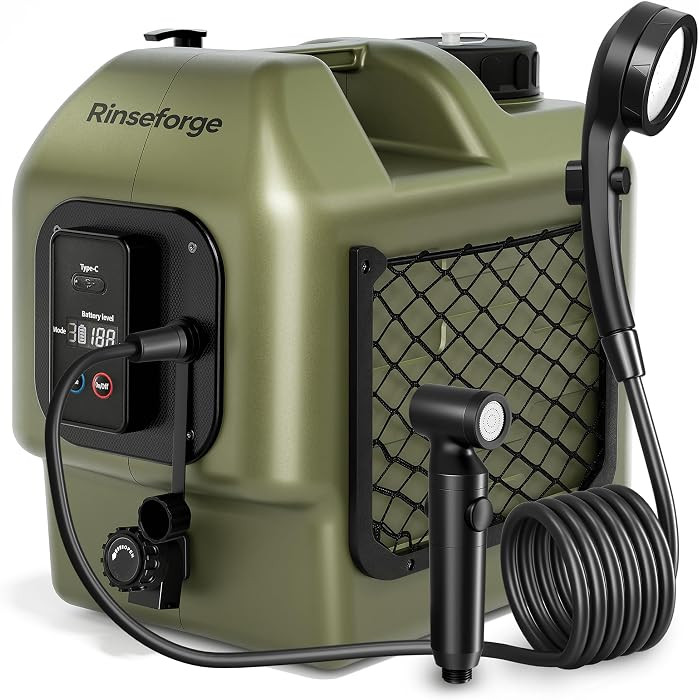 Portable Shower for Camping Leak-Proof Electric Cordless Power Camp Shower Pressure Washer with W... | Amazon (US)