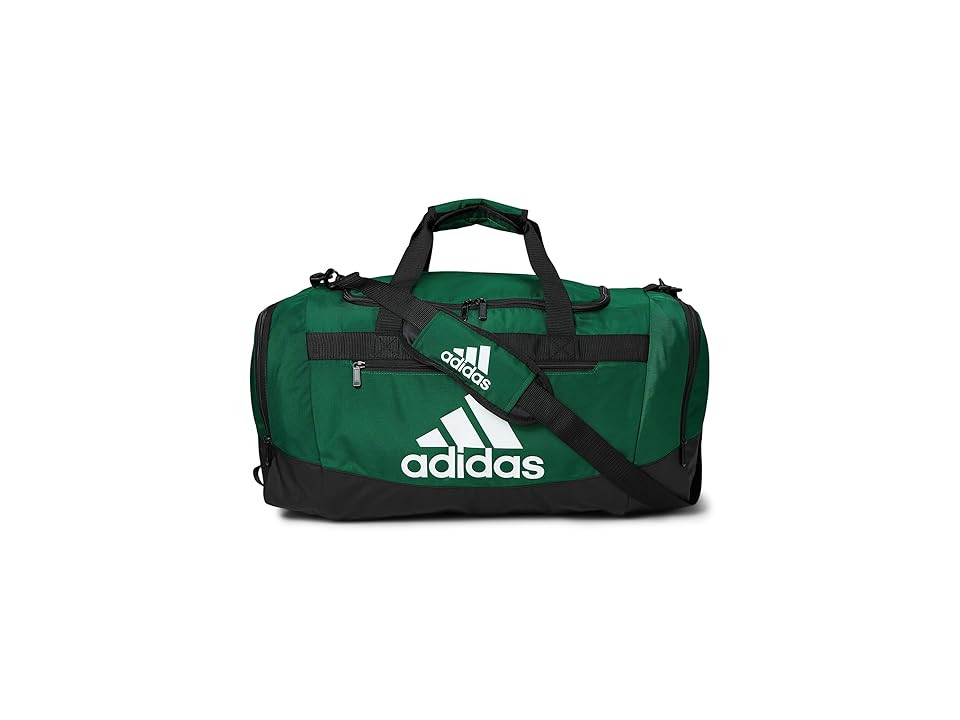 adidas Defender 4 Medium Duffel Bag Handbags Green/Team Dark Green, Polyester | Zappos