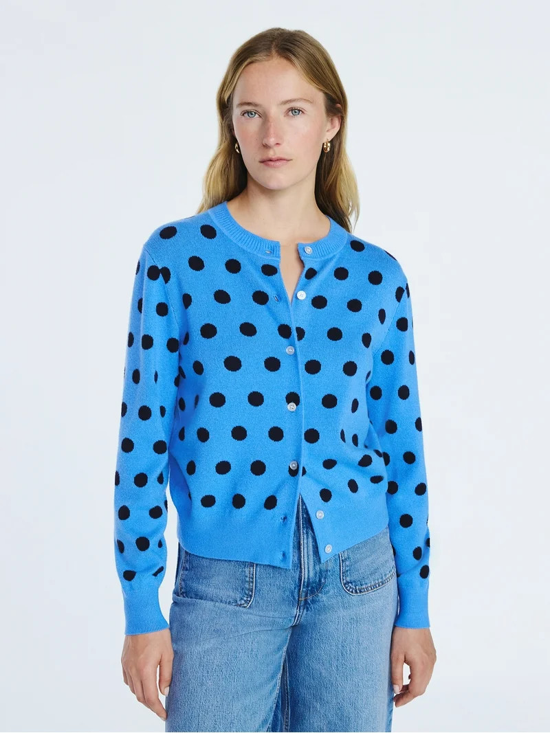 Free Assembly Women's and Women's Plus Cozy Yarn Cardigan Sweater with Long Sleeves, Lightweight,... | Walmart (US)