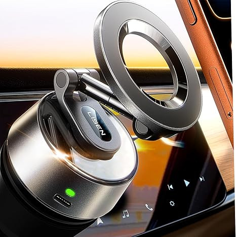 LISEN Suction Phone Mount【2026 Auto Vacuum 3.0】, 360 Adjustable Magnetic Phone Holder for Car... | Amazon (US)