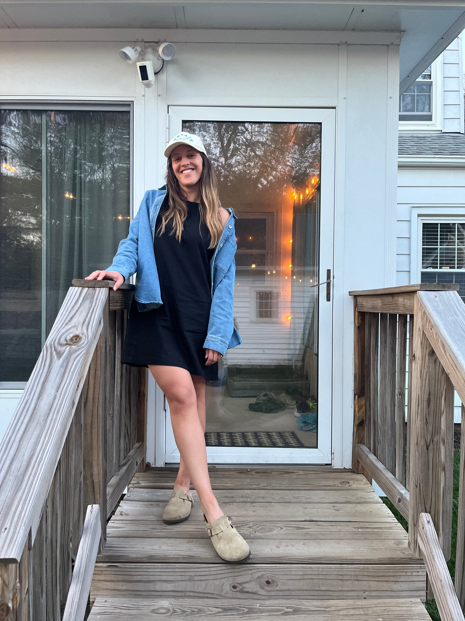 Everyday outfit, casual outfit, transitional outfit, target dress, Birkenstock Boston 

#LTKxTarget