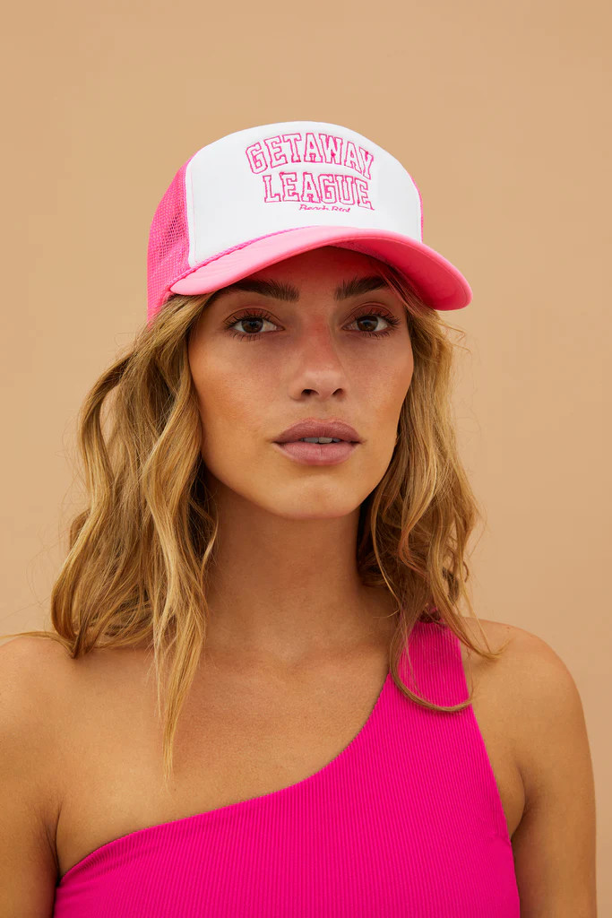 Trucker Hat Bright Fuchsia | Beach Riot