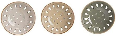 5" Round x 2"H Stoneware Berry Bowl Colander, Set of 3 | Amazon (US)