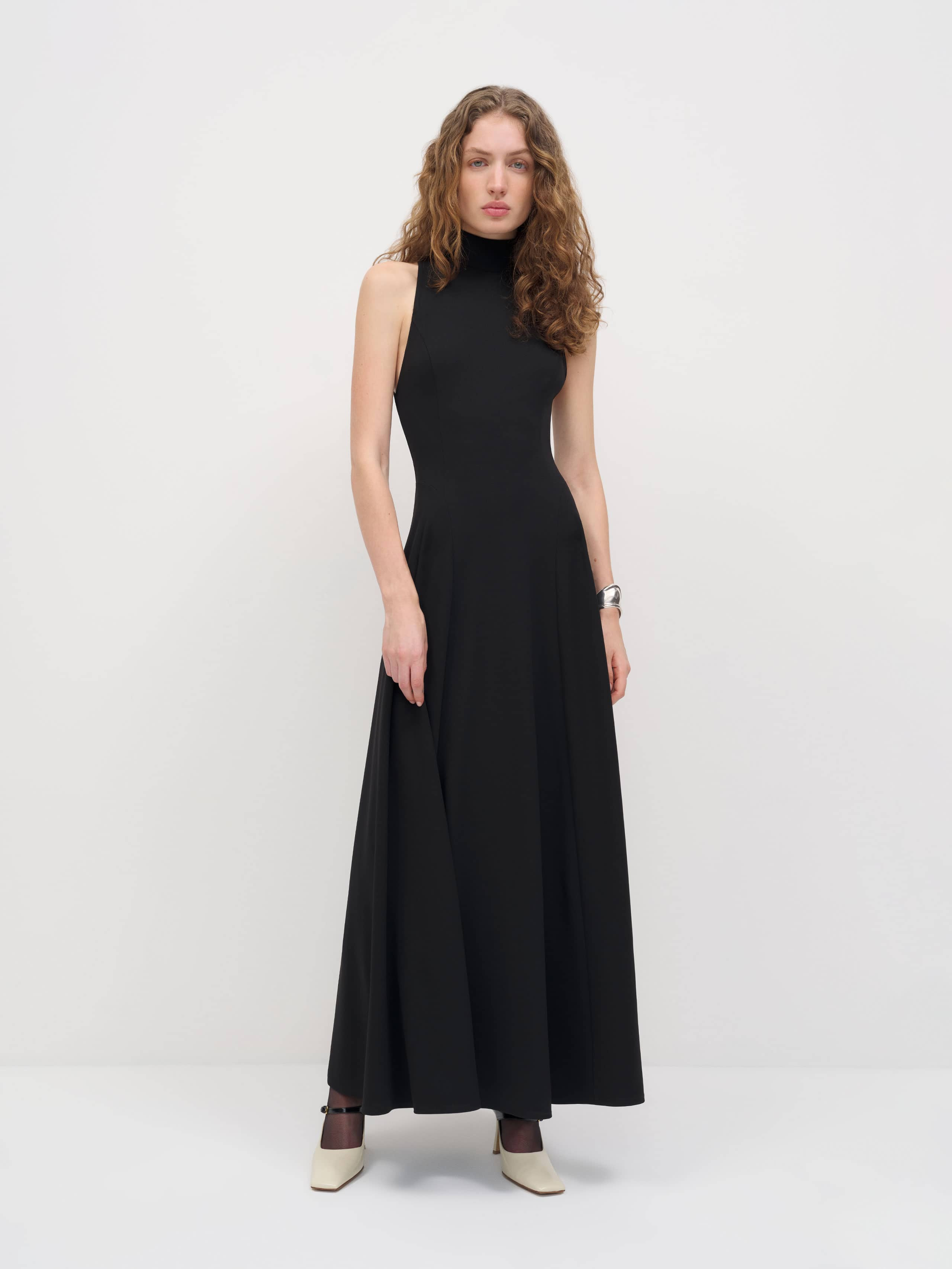 Reformation Alani Knit Dress Black Large | Reformation (Global)