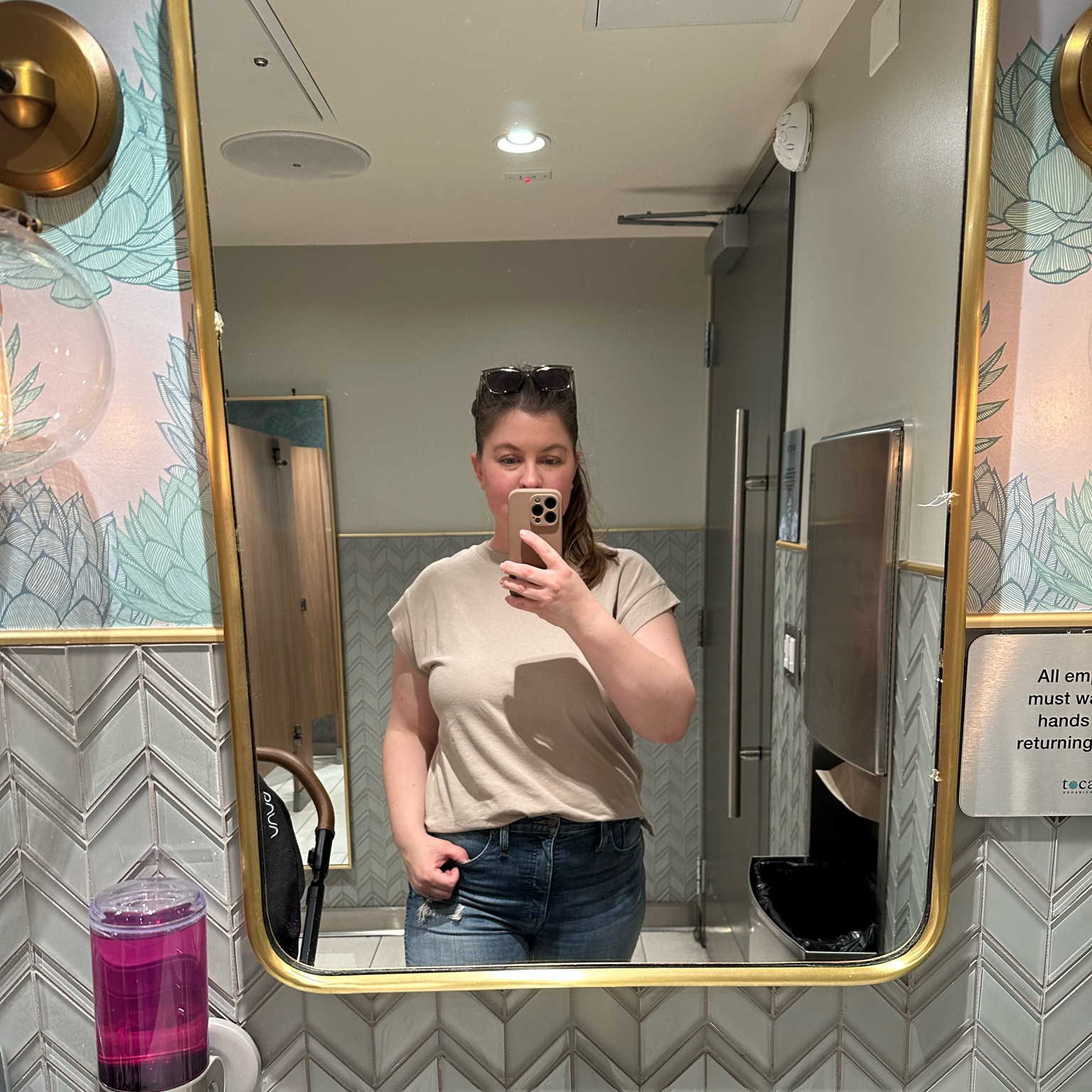 New fav basic tee from Target - little bit of a muscle tee makes it look nicer than just a t shirt. Only $10!!! Sized down. Wearing a Medium, usually a Large. #targetfind #tshirt #affordablestyle #LTKunder10

#LTKFind #LTKstyletip #LTKworkwear