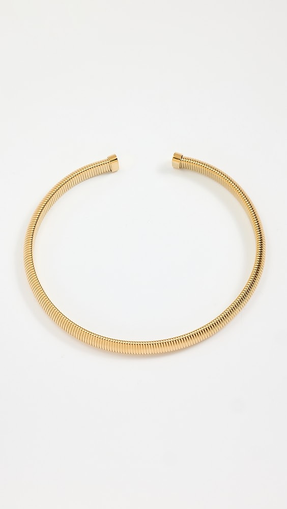 By Adina Eden Solid Wide Snake Open Claw Choker Necklace | Shopbop | Shopbop