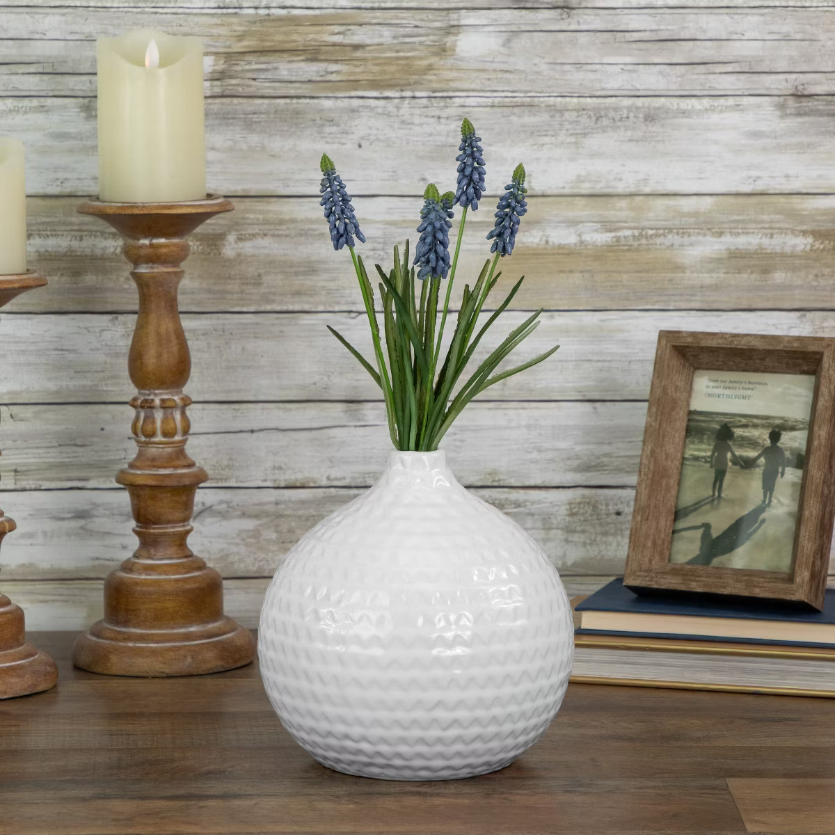 Allstate Floral 12.5" Blue Muscari Artificial Floral Spray | Target