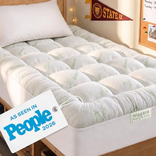 Niagara Sleep Solution Twin XL Ultra Soft Mattress Topper—Back Pain Relief | Amazon (US)