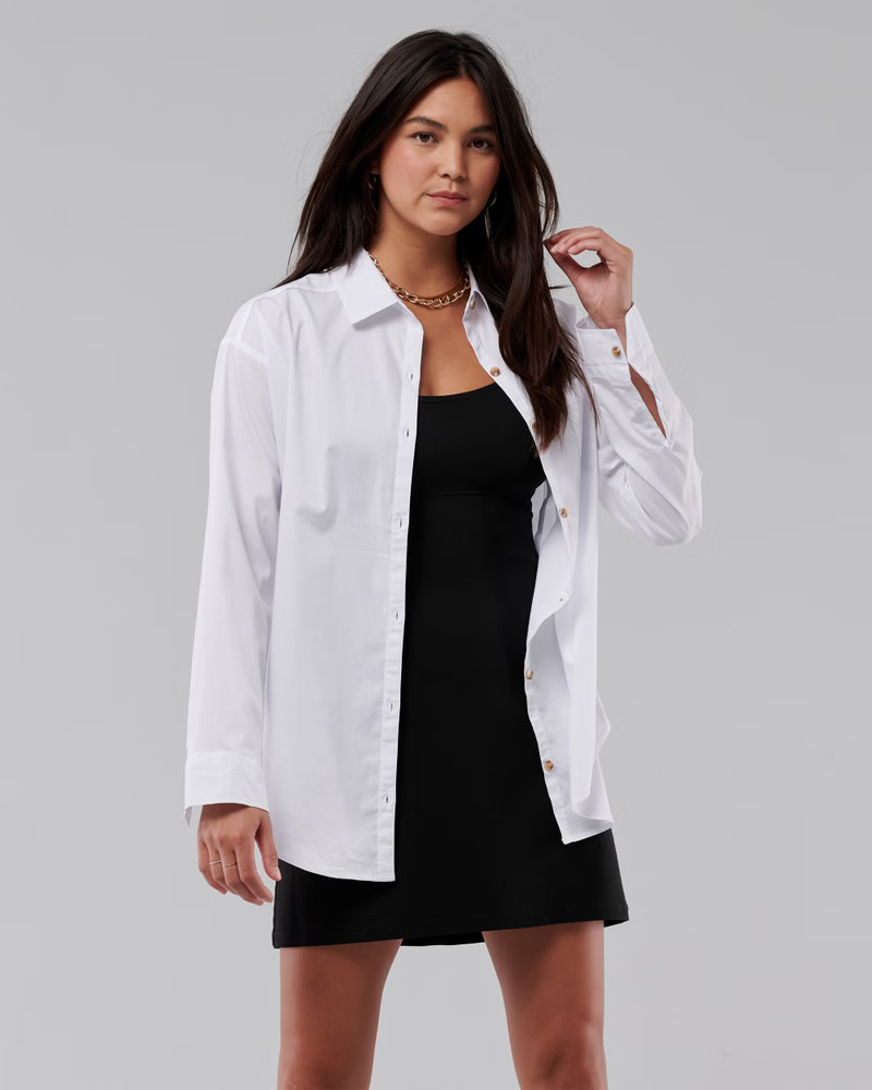 Oversized Poplin Shirt | Hollister (US)