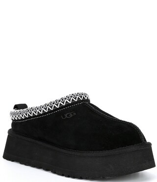 Tazz Suede Platform Clog Slippers | Dillard's