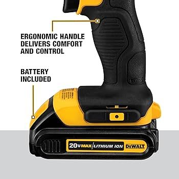 DEWALT 20V Max Cordless Drill/Driver Kit, Includes 2 Batteries and Charger (DCD771C2) | Amazon (US)