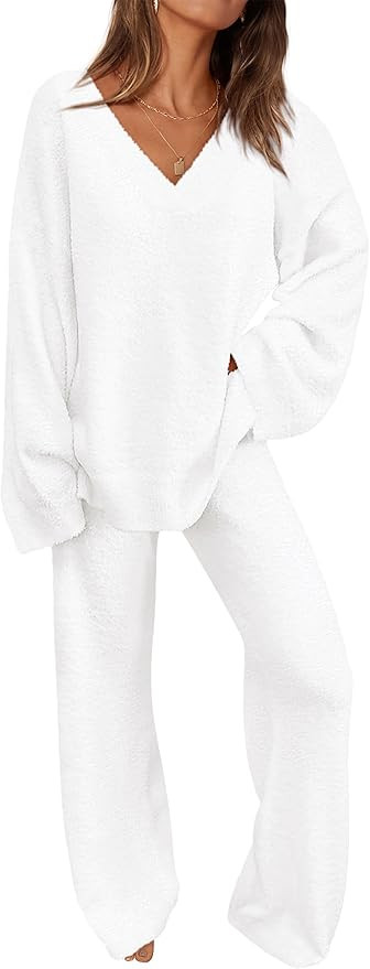 PRETTYGARDEN Lounge Sets for Women Two Piece Sweaters Pajama Set Fall Fashion 2025 Loungewear Out... | Amazon (US)