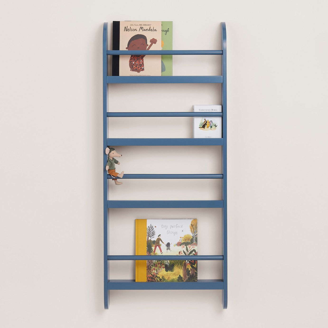 Great Little Trading Company Greenaway Narrow Bookcase -Blue | argos.co.uk