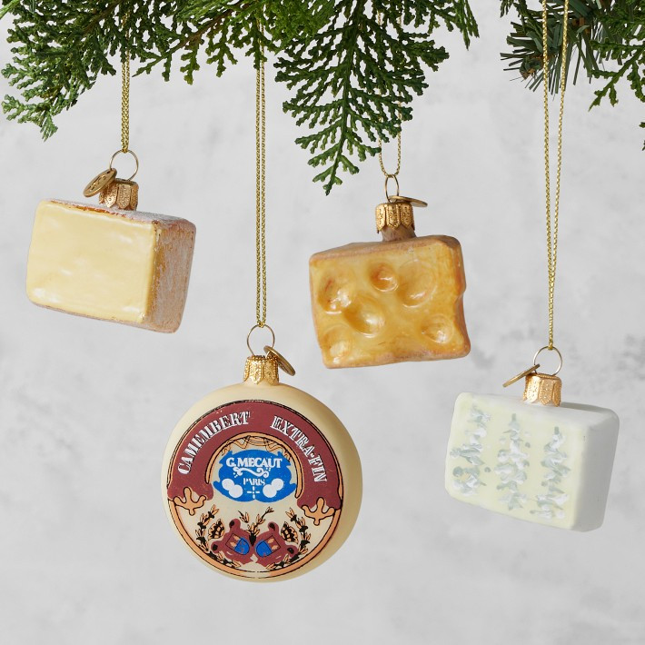 Four Cheese Ornaments, Set of 4 | Williams-Sonoma
