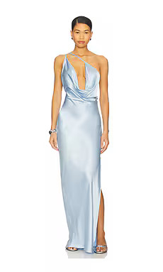 SNDYS x REVOLVE Johanna Cowl Neck Maxi in Sky Blue from Revolve.com | Revolve Clothing (Global)