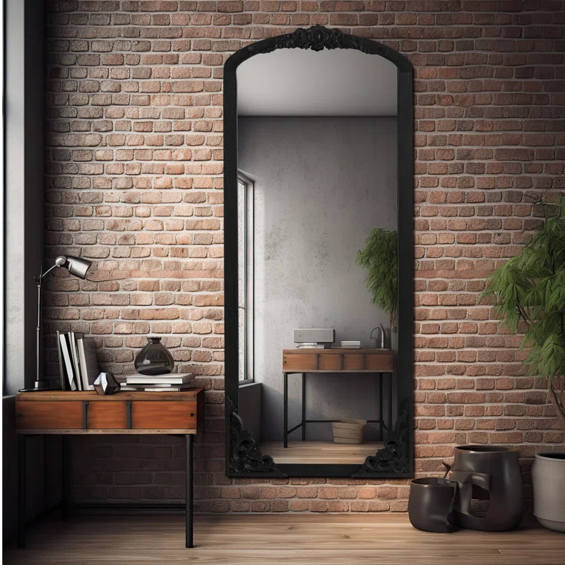 Anjulie Arch Solid Wood Mirror Full Length Mirror Wall Mirror | Wayfair North America