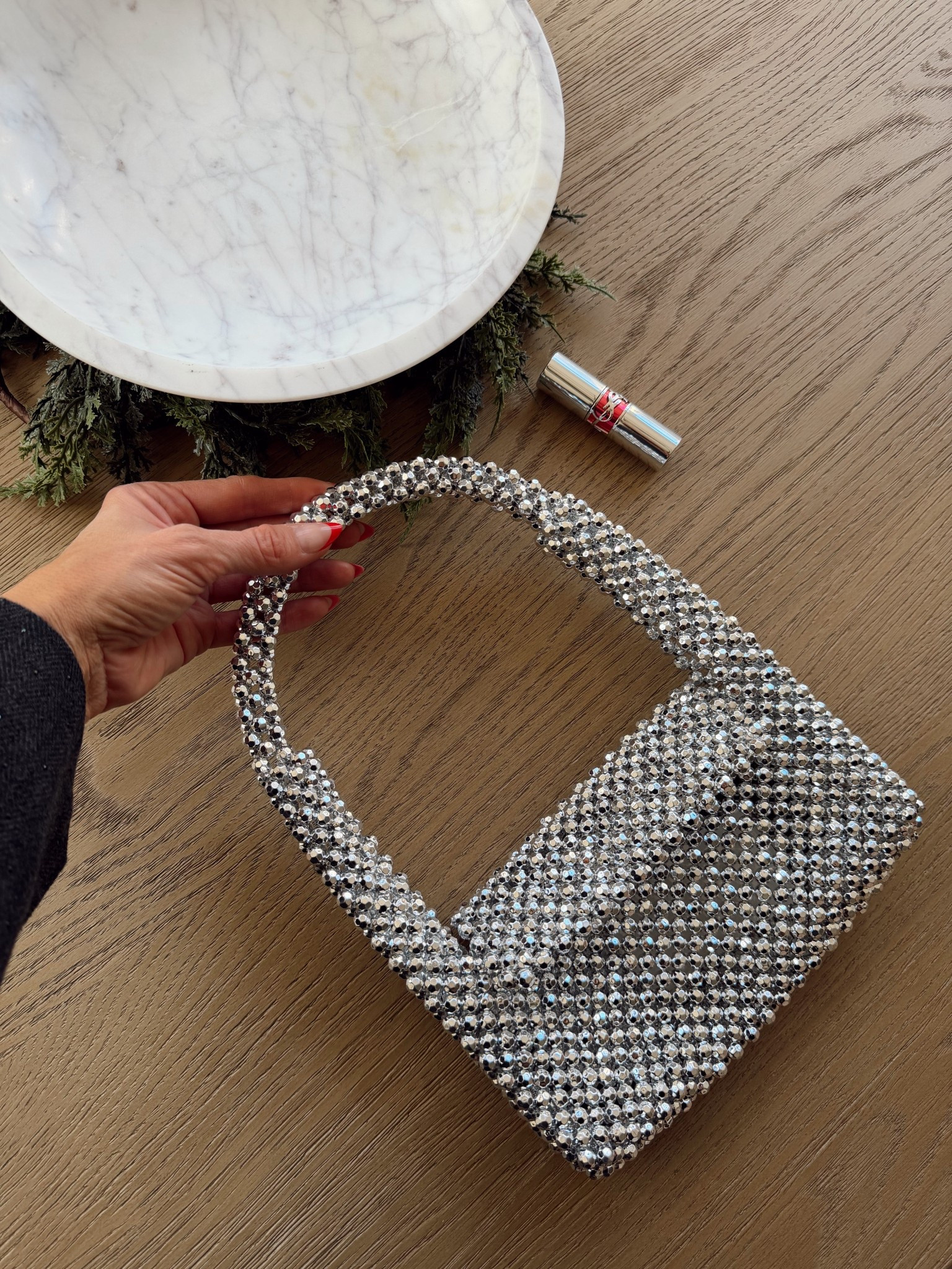 This purse screams holiday szn😍🪩🖤 so cute and spices up any fit! 

#LTKHoliday #LTKFindsUnder50 #LTKBeauty