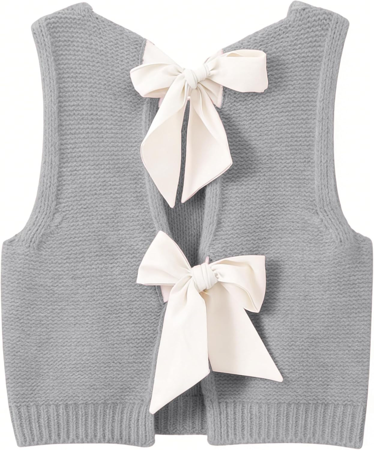 Lianlive Womens Summer Sweater Vest Top Casual Sleeveless Bow Tie Back Knit Tank Tops 2026 Cute Vacation Outfits | Amazon (US)