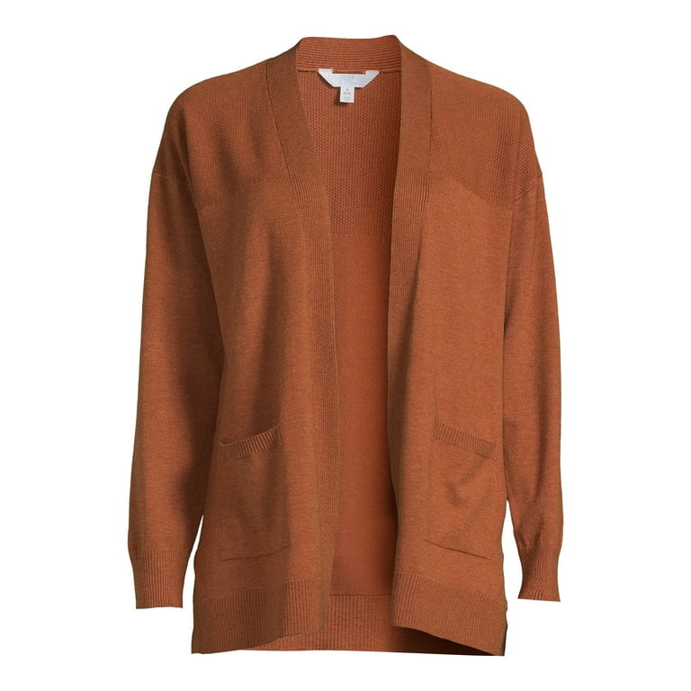 Time and Tru Women's Lightweight Open Front Cardigan | Walmart (US)