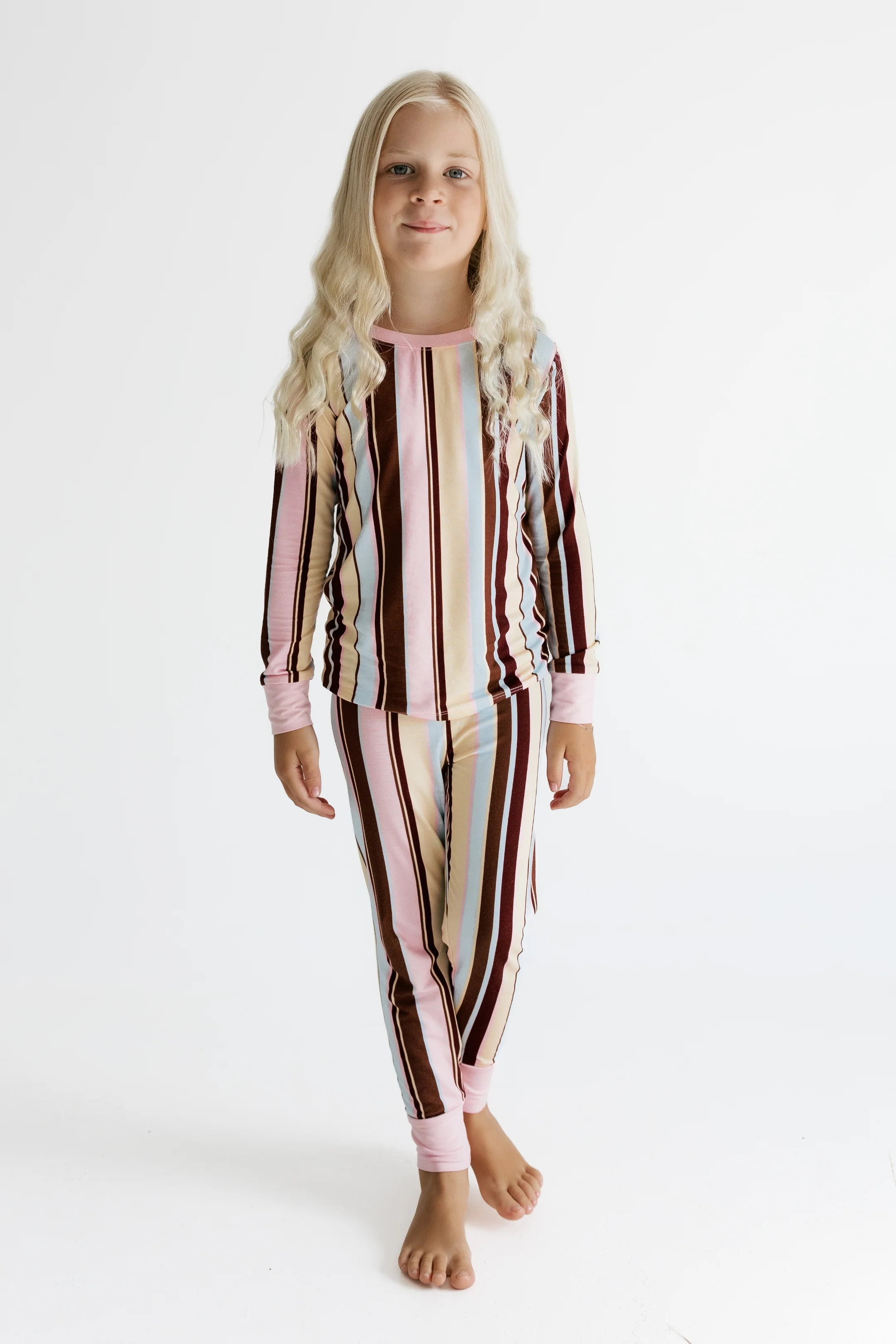 Capri Stripe Two Piece Set | Bamboo Kids Pajamas | In My Jammers | In My Jammers