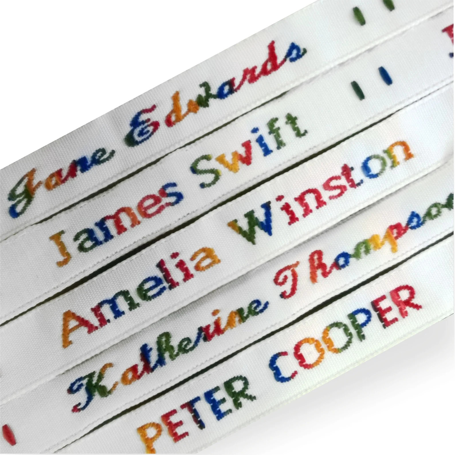 New Multi-Colour Woven Name Tapes / Labels / Tags for School Uniform, Nursing Homes | Etsy (Global)