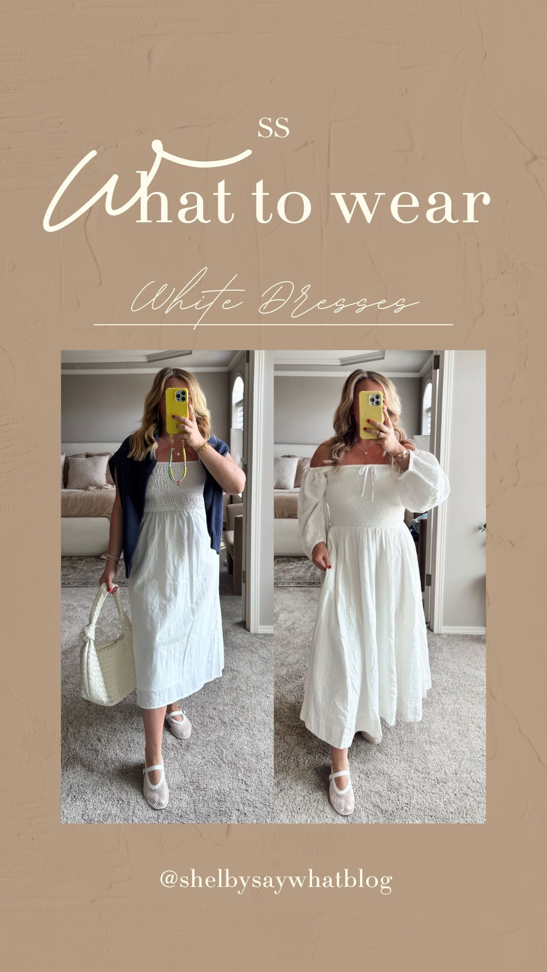 Two ways to style a white dress! I love these two dresses and have been wearing them both all summer. 

I'm wearing a Large in the Kohl's dress (left) and a medium in the Quince dress (right) 

 #LTKMidsize #LTKFindsUnder50 #LTKFindsUnder100