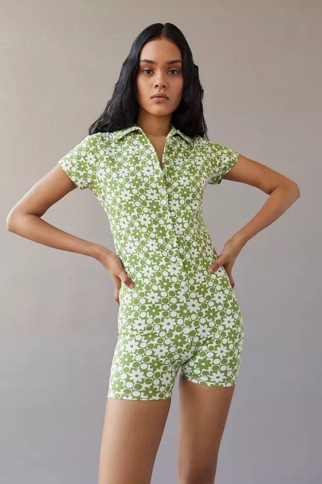 Motel Waren Printed Romper | Urban Outfitters (US and RoW)