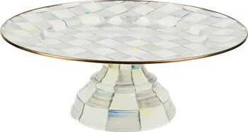 Sterling Check Pedestal Platter | Nordstrom