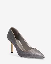 White House Black Market Hematite Sequin Heels | White House Black Market