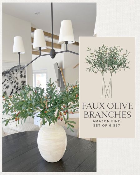 HOME \ Amazon decor find! Faux olive branches - set of 6 is $37👌🏻👌🏻👌🏻

Dining room 
Kitchen 
Living room 

#LTKhome #LTKfindsunder50