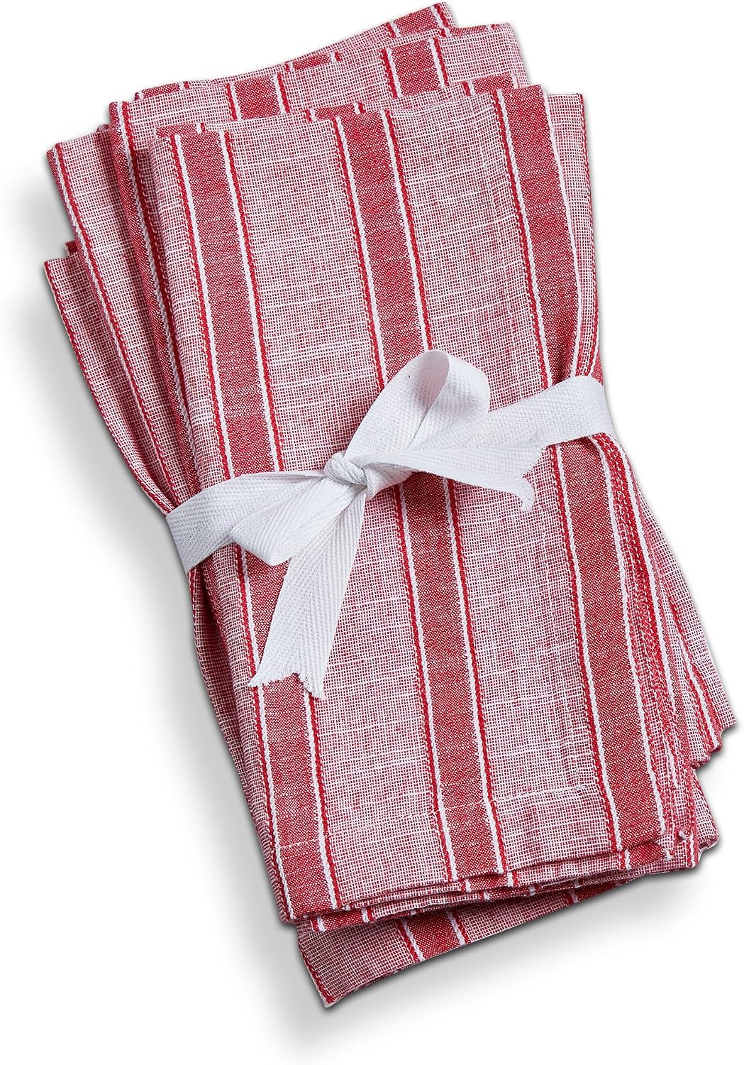 Tag Red & White Stripe Cloth Napkin Set of 4 Red | Amazon (US)