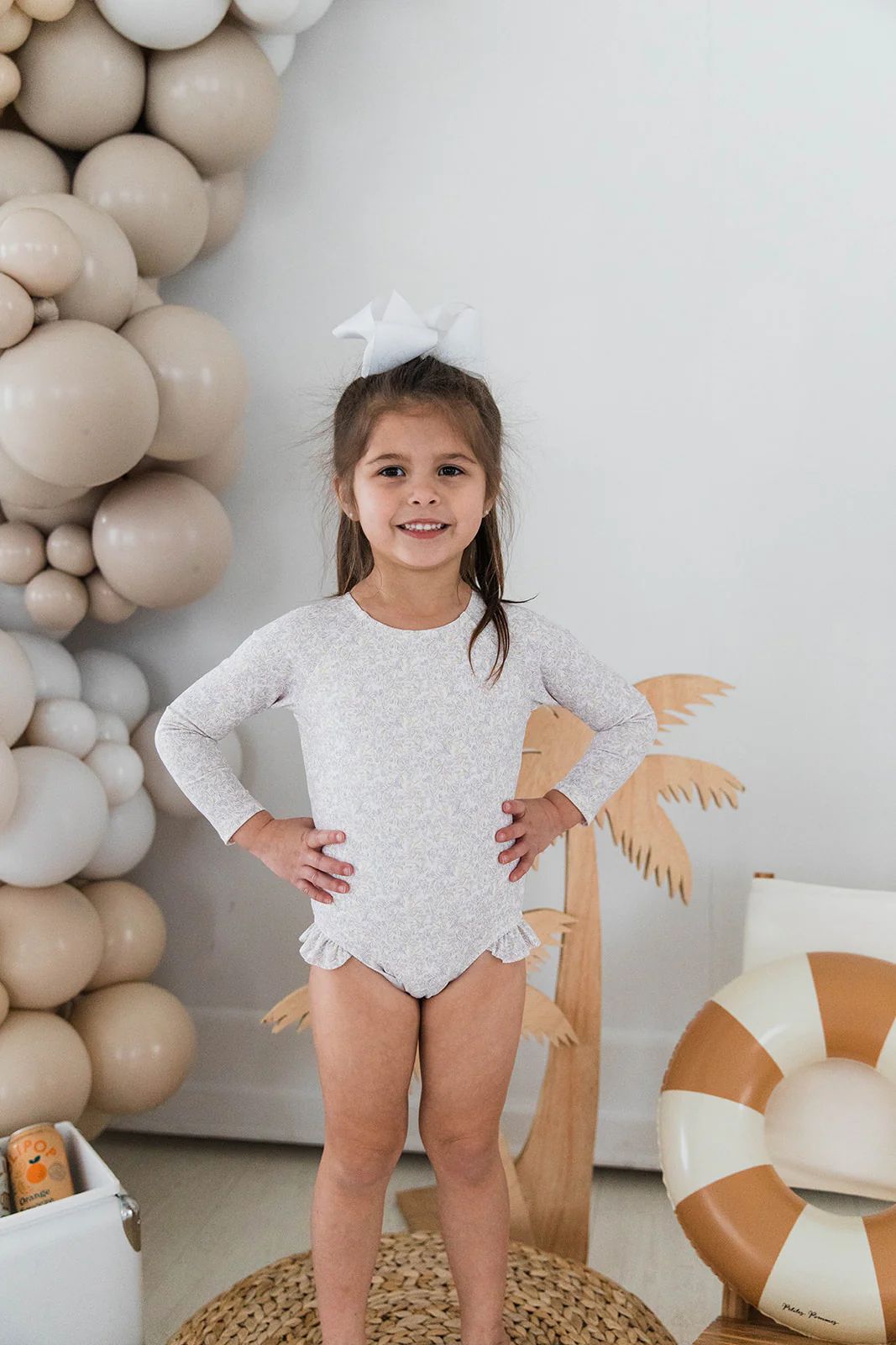 Laguna Rashguard - Multi Floral | Kid's Swimwear | Ollie's Day