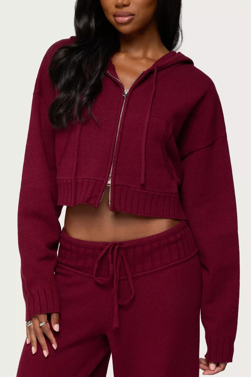 Edikted Russell Knit Hooded Cardigan | Urban Outfitters (US and RoW)