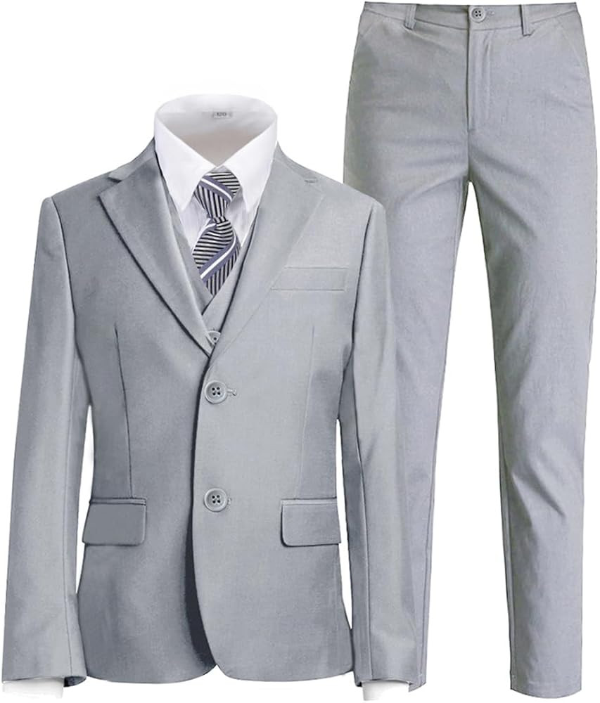 Boys Suit for Kids Tuxedo Suits for Wedding Formal Suit Set Toddler Boy Dress Outfit with Shirt a... | Amazon (US)