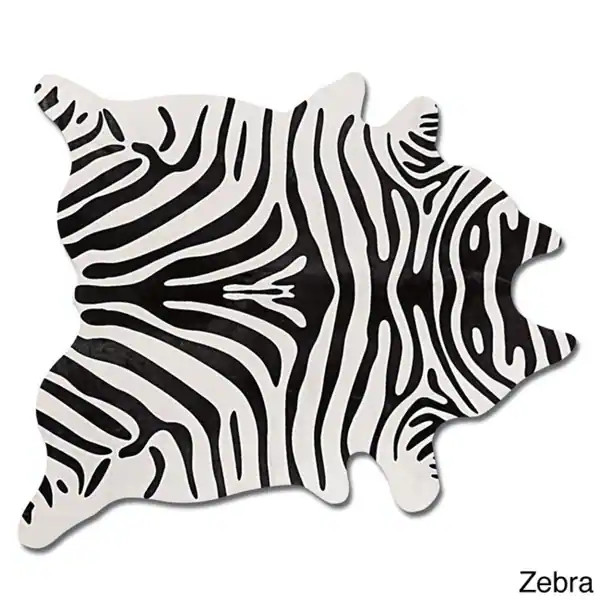 TOGO Cowhide Rug - 6' x 7' - Zebra Black/White | Bed Bath & Beyond