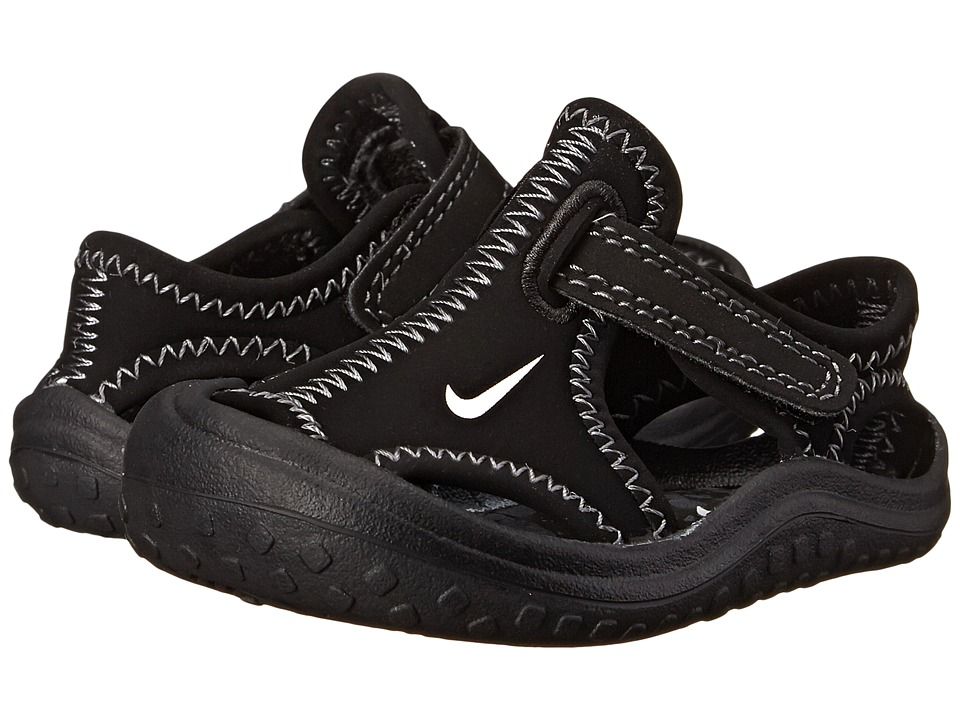 Nike Kids - Sunray Protect (Infant/Toddler) (Black/White/Dark Grey) Boys Shoes | Zappos