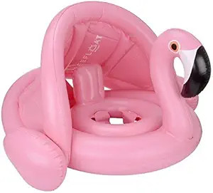 Weefloat Baby Flamingo Float with Canopy Inflatable Pool Float - Baby Flamingo Popular Baby Infan... | Amazon (US)
