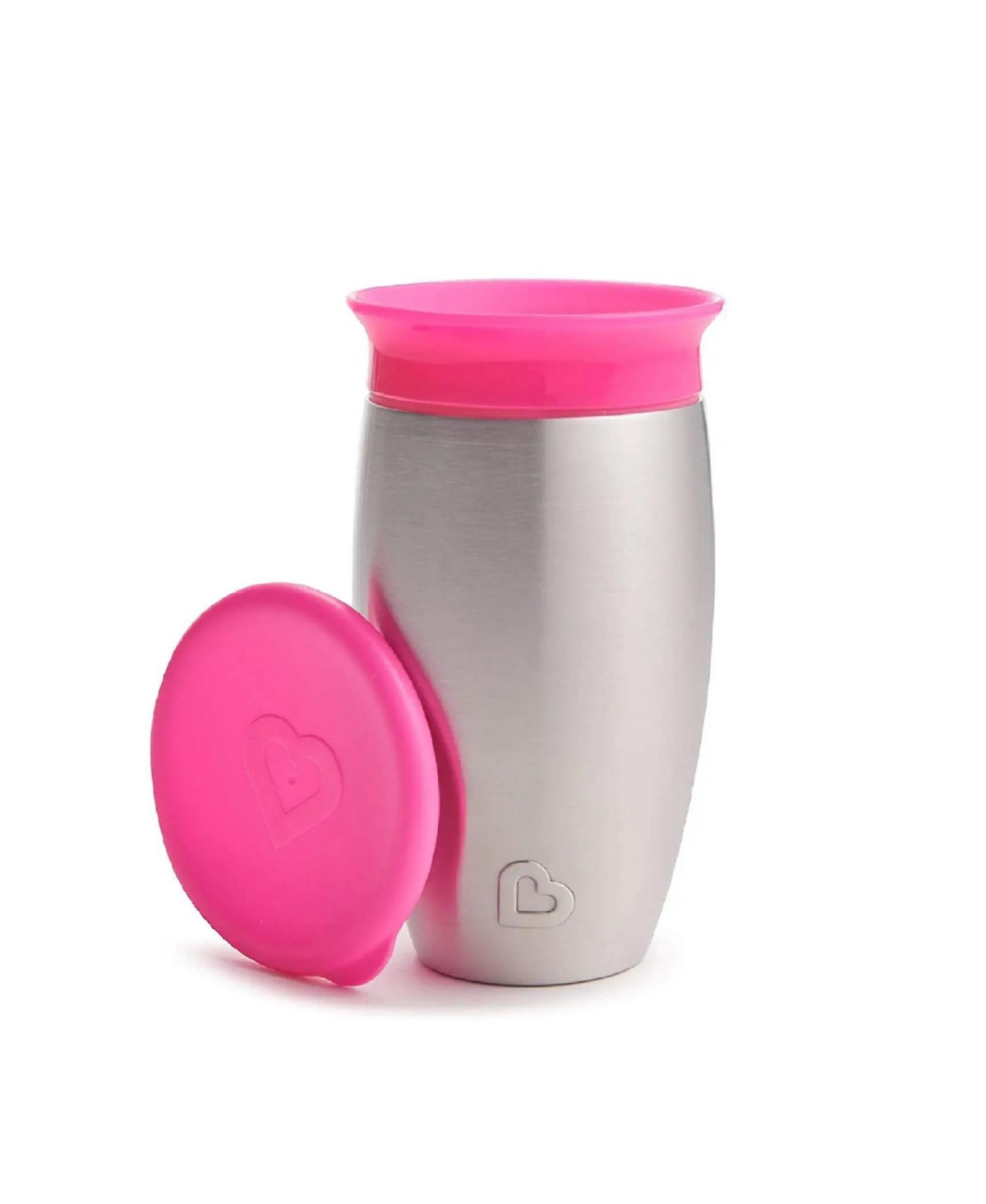 Munchkin Miracle Stainless Steel 360 Sippy Cup, 10 oz, Pink | Macys (US)