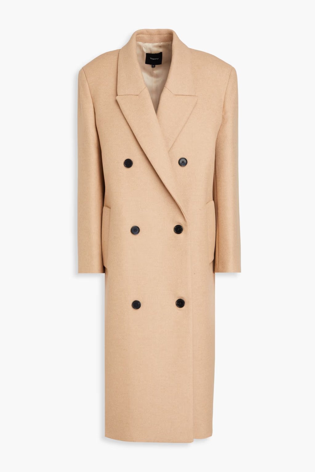 Double-breasted brushed wool-blend felt coat | The Outnet (APAC)
