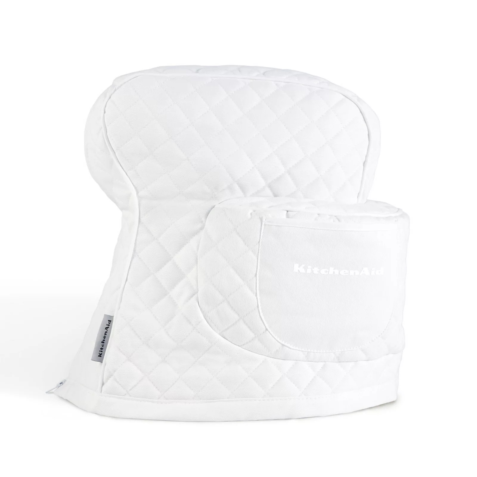 KitchenAid® Fitted Tilt-Head Quilted Stand Mixer Cover, White | Kohl's