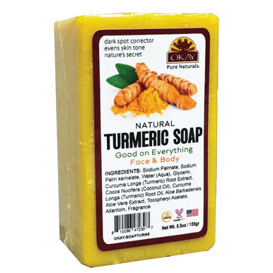 OKAY Pure Naturals Turmeric Soap Bar - 5.5 oz / 156 g | OKAY Pure Naturals
