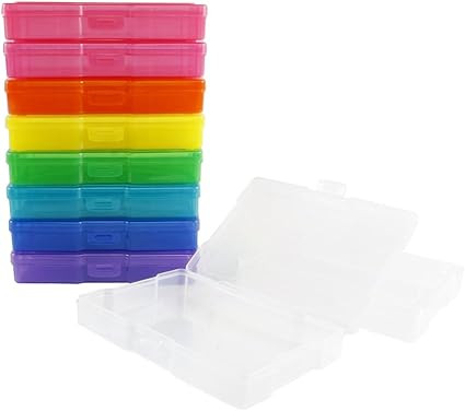 Novelinks Transparent 4" x 6" Photo Storage Boxes - Photo Organizer Cases Photo Keeper Picture St... | Amazon (US)