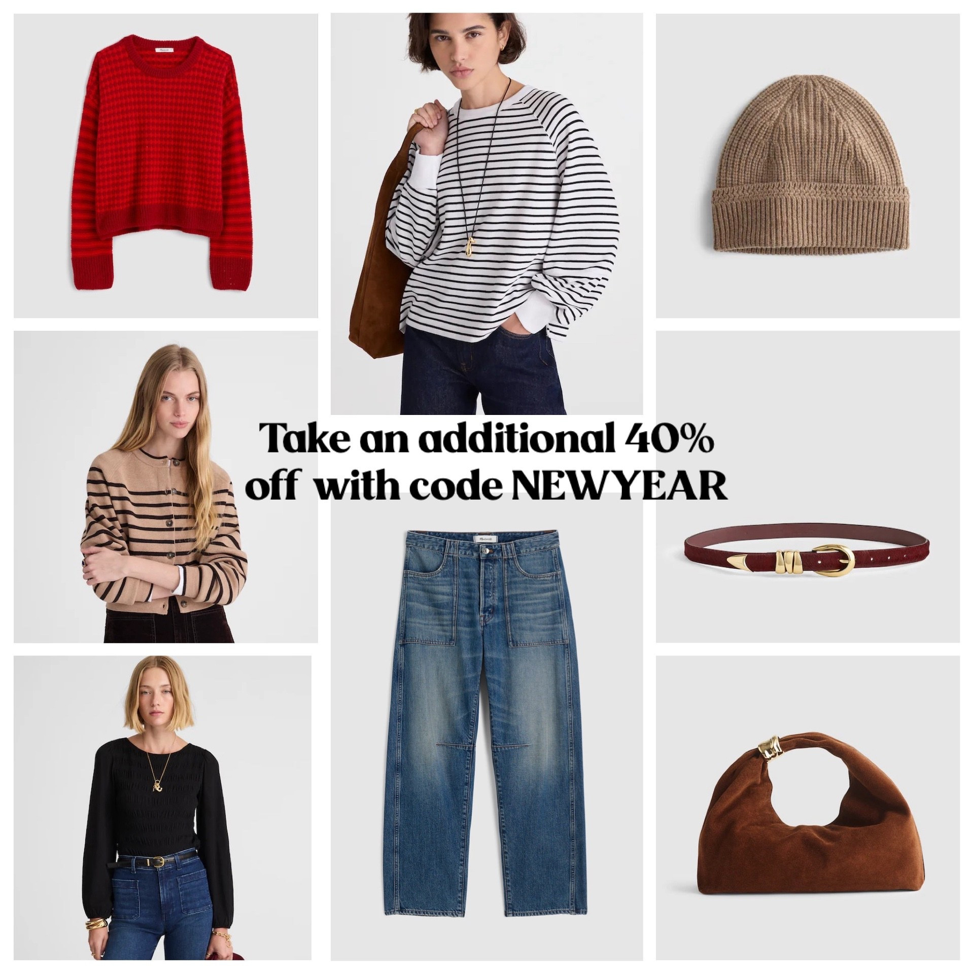 These prices are amazing. Already on sale and then take an additional 40% off with code NEWYEAR 

#LTKSaleAlert #LTKWorkwear #LTKFindsUnder50