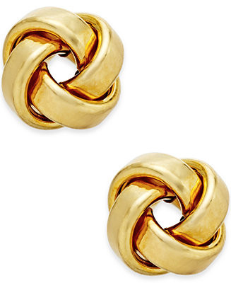 Love Knot Stud Earrings in 14k Gold or White Gold | Macy's