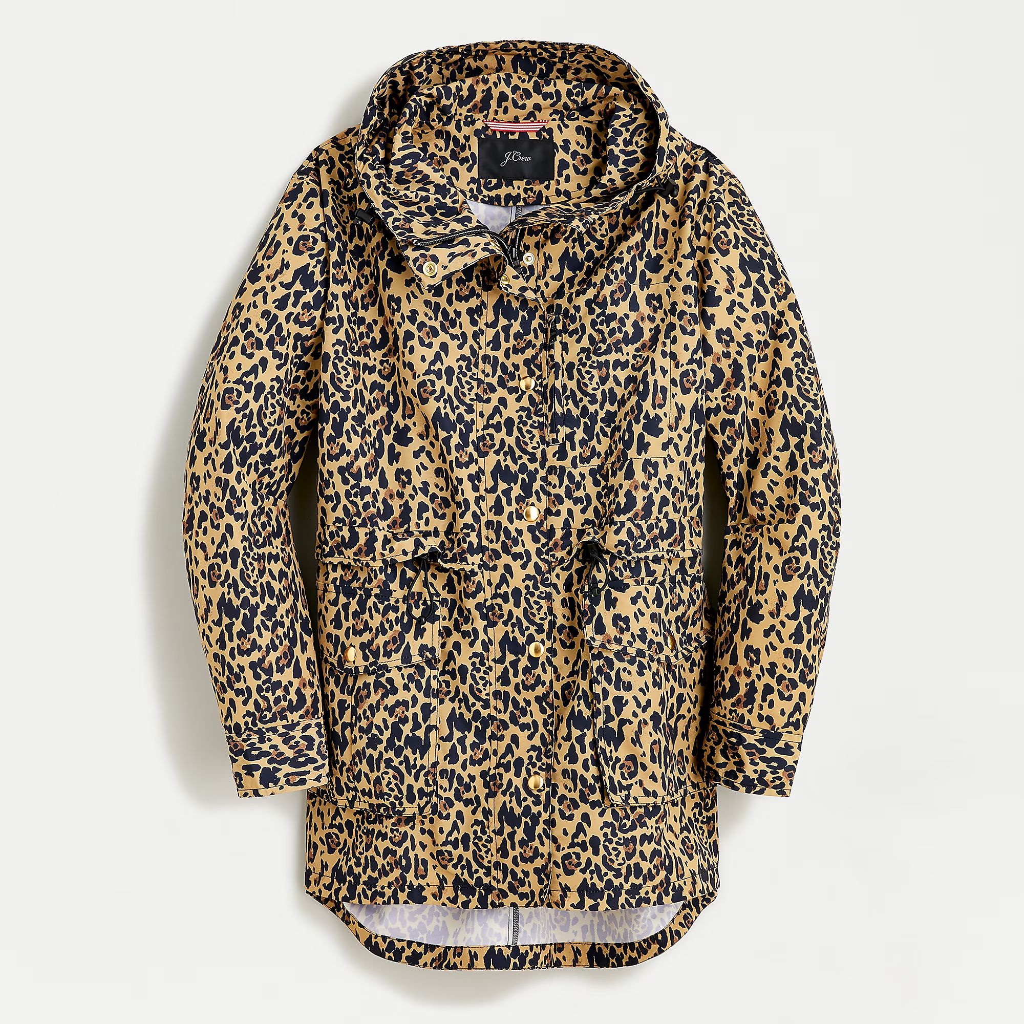 Perfect rain jacket in leopard print | J. Crew US